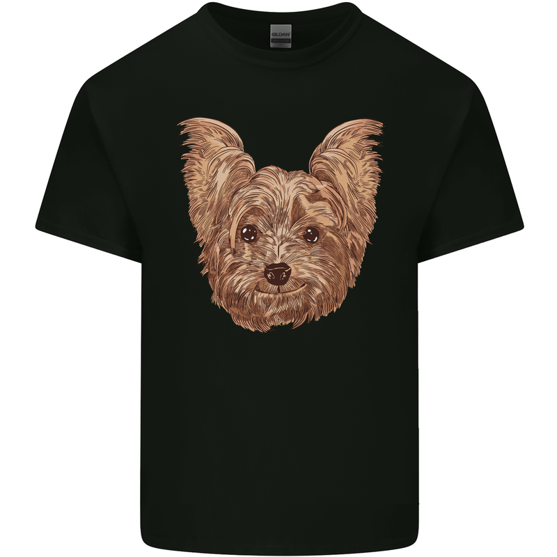 Dogs Smiling Yorkshire Terrier Kids T-Shirt Childrens Black