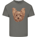 Dogs Smiling Yorkshire Terrier Kids T-Shirt Childrens Charcoal