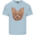 Dogs Smiling Yorkshire Terrier Kids T-Shirt Childrens Light Blue