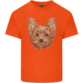 Dogs Smiling Yorkshire Terrier Kids T-Shirt Childrens Orange