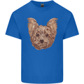 Dogs Smiling Yorkshire Terrier Kids T-Shirt Childrens Royal Blue