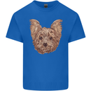 Dogs Smiling Yorkshire Terrier Kids T-Shirt Childrens Royal Blue
