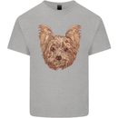 Dogs Smiling Yorkshire Terrier Kids T-Shirt Childrens Sports Grey