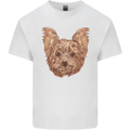 Dogs Smiling Yorkshire Terrier Kids T-Shirt Childrens White