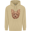 Dogs Smiling Yorkshire Terrier Mens 80% Cotton Hoodie Sand