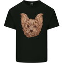 Dogs Smiling Yorkshire Terrier Mens Cotton T-Shirt Tee Top Black