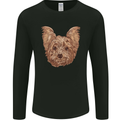 Dogs Smiling Yorkshire Terrier Mens Long Sleeve T-Shirt Black