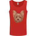 Dogs Smiling Yorkshire Terrier Mens Vest Tank Top Red