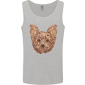 Dogs Smiling Yorkshire Terrier Mens Vest Tank Top Sports Grey