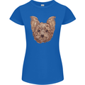 Dogs Smiling Yorkshire Terrier Womens Petite Cut T-Shirt Royal Blue