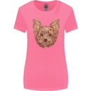 Dogs Smiling Yorkshire Terrier Womens Wider Cut T-Shirt Azalea