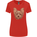 Dogs Smiling Yorkshire Terrier Womens Wider Cut T-Shirt Red