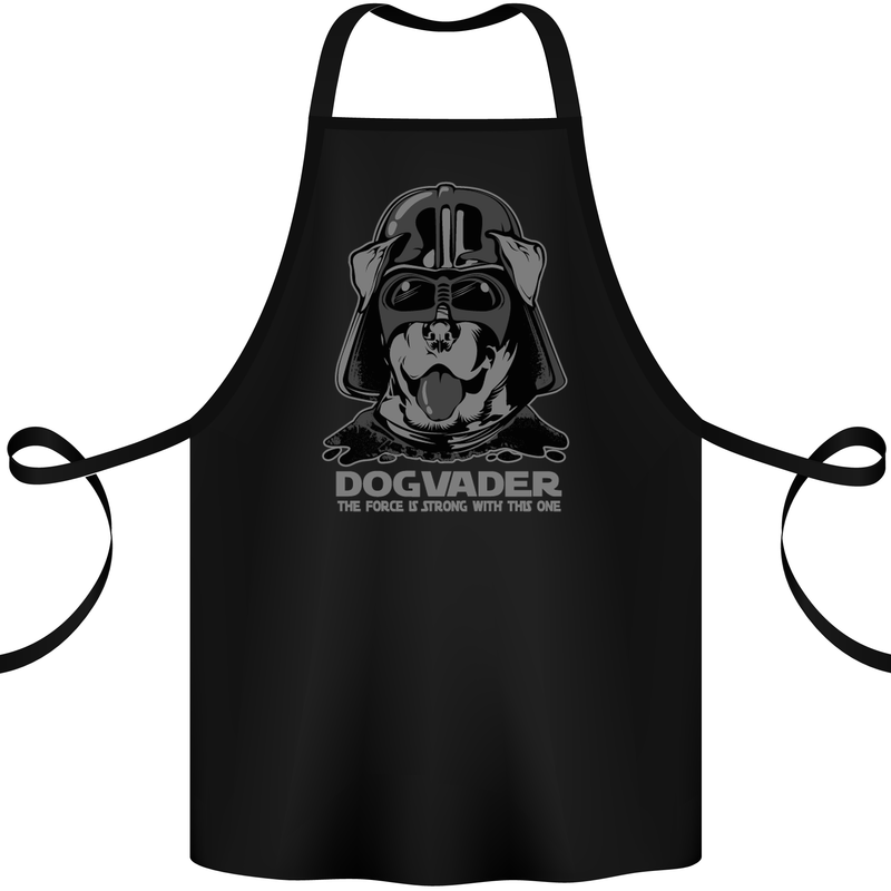 Dogvader Funny Dog Parody K9 Puppy Cotton Apron 100% Organic Black