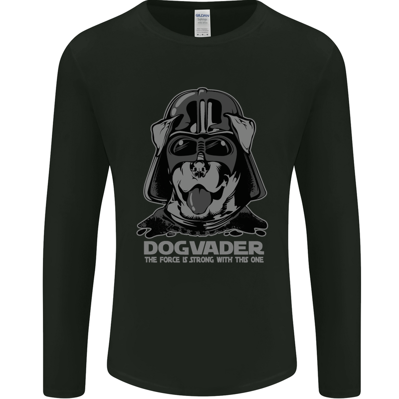 Dogvader Funny Dog Parody K9 Puppy Mens Long Sleeve T-Shirt Black