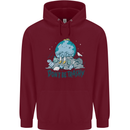 Don't Be Trashy Climate Change Environment Childrens Kids Hoodie Maroon