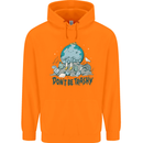 Don't Be Trashy Climate Change Environment Childrens Kids Hoodie Orange