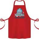 Don't Be Trashy Climate Change Environment Cotton Apron 100% Organic Red