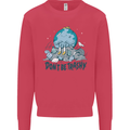 Don't Be Trashy Climate Change Environment Kids Sweatshirt Jumper Heliconia