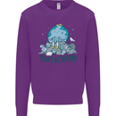 Don't Be Trashy Climate Change Environment Kids Sweatshirt Jumper Purple