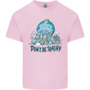 Don't Be Trashy Climate Change Environment Kids T-Shirt Childrens Light Pink