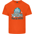 Don't Be Trashy Climate Change Environment Kids T-Shirt Childrens Orange