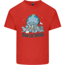Don't Be Trashy Climate Change Environment Kids T-Shirt Childrens Red