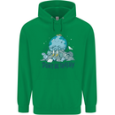 Don't Be Trashy Climate Change Environment Mens 80% Cotton Hoodie Irish Green