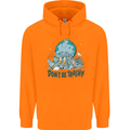 Don't Be Trashy Climate Change Environment Mens 80% Cotton Hoodie Orange