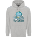 Don't Be Trashy Climate Change Environment Mens 80% Cotton Hoodie Sports Grey