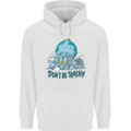 Don't Be Trashy Climate Change Environment Mens 80% Cotton Hoodie White