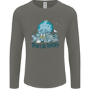 Don't Be Trashy Climate Change Environment Mens Long Sleeve T-Shirt Charcoal