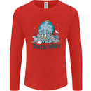 Don't Be Trashy Climate Change Environment Mens Long Sleeve T-Shirt Red