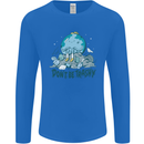 Don't Be Trashy Climate Change Environment Mens Long Sleeve T-Shirt Royal Blue