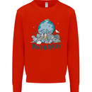 Don't Be Trashy Climate Change Environment Mens Sweatshirt Jumper Bright Red