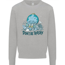 Don't Be Trashy Climate Change Environment Mens Sweatshirt Jumper Sports Grey