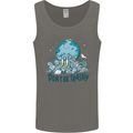 Don't Be Trashy Climate Change Environment Mens Vest Tank Top Charcoal