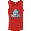 Don't Be Trashy Climate Change Environment Mens Vest Tank Top Red