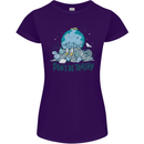 Don't Be Trashy Climate Change Environment Womens Petite Cut T-Shirt Purple