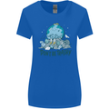 Don't Be Trashy Climate Change Environment Womens Wider Cut T-Shirt Royal Blue