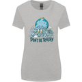 Don't Be Trashy Climate Change Environment Womens Wider Cut T-Shirt Sports Grey