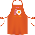 Don't Go Bacon My Heart Cotton Apron 100% Organic Orange