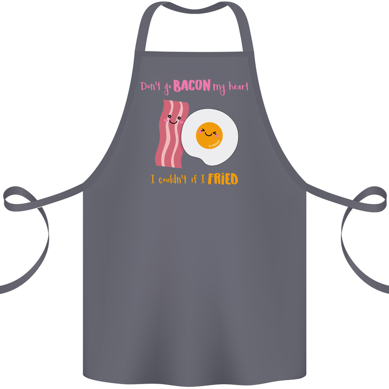 Don't Go Bacon My Heart Cotton Apron 100% Organic Steel