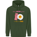 Don't Go Bacon My Heart Mens 80% Cotton Hoodie Forest Green