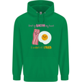 Don't Go Bacon My Heart Mens 80% Cotton Hoodie Irish Green