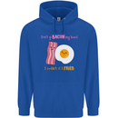 Don't Go Bacon My Heart Mens 80% Cotton Hoodie Royal Blue