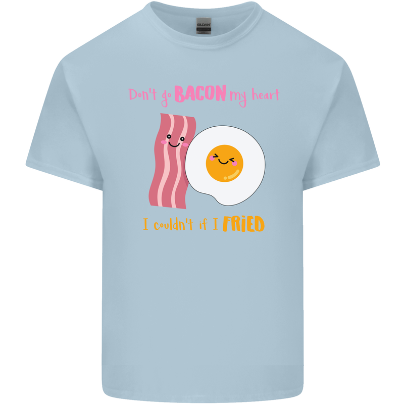 Don't Go Bacon My Heart Mens Cotton T-Shirt Tee Top Light Blue