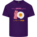 Don't Go Bacon My Heart Mens Cotton T-Shirt Tee Top Purple