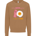 Don't Go Bacon My Heart Mens Sweatshirt Jumper Caramel Latte