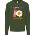 Don't Go Bacon My Heart Mens Sweatshirt Jumper Forest Green