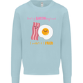 Don't Go Bacon My Heart Mens Sweatshirt Jumper Light Blue